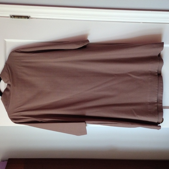 COS Wool Blend Shift Dress Dusty Rose Pink Stretch Minimalist Size 10 - Picture 7 of 9